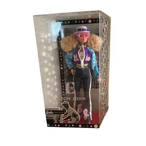 NEW-Barbie Elton John Collector Doll w Authenticity Certificate